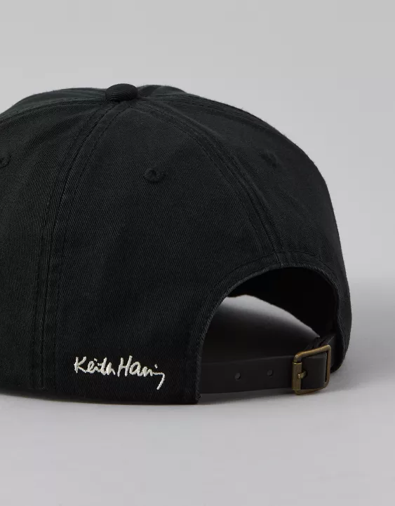 AE Embroidered Keith Haring Dad Baseball Hat - Image 4
