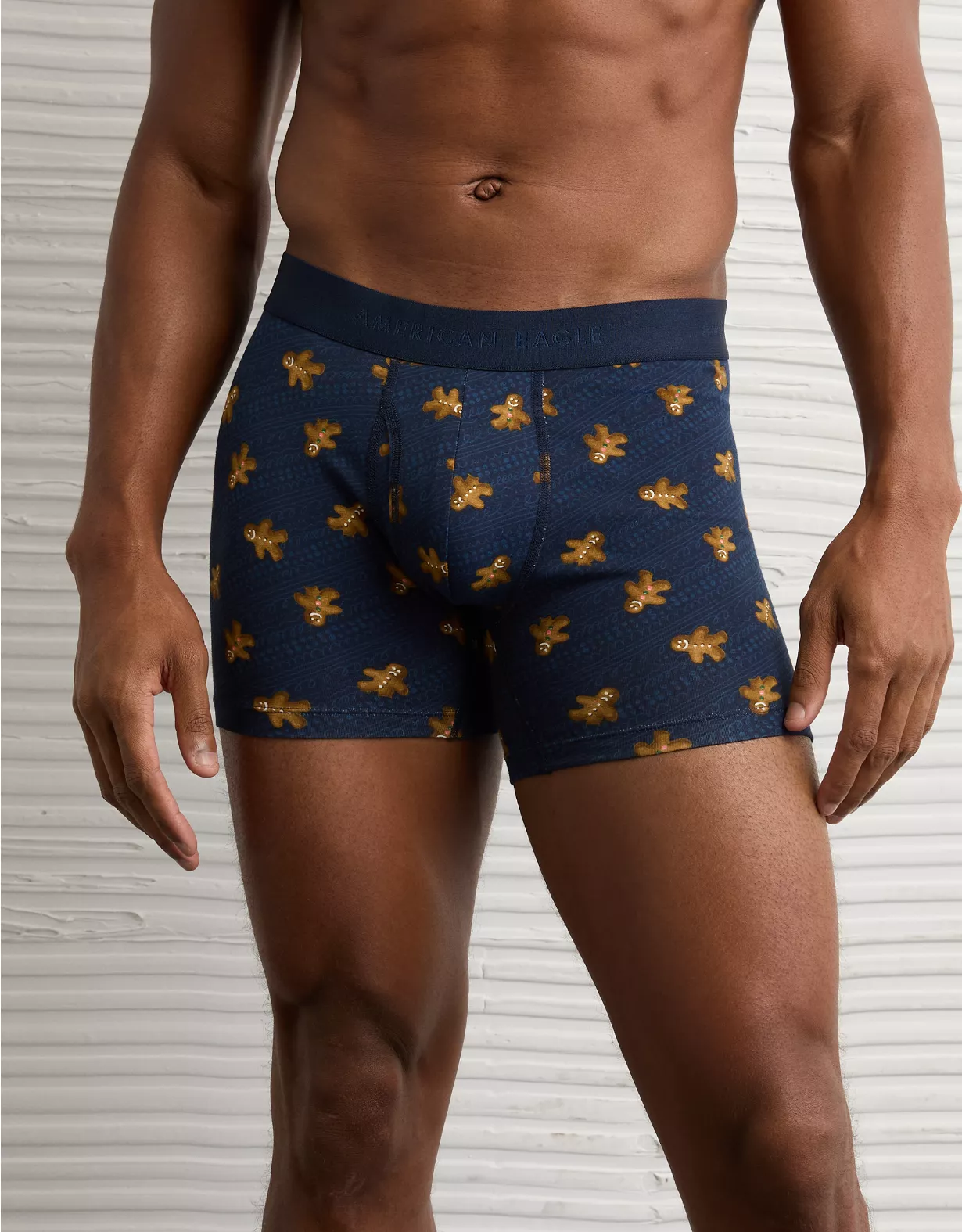 AEO Men's Gingerbread 4.5" Classic Boxer Brief