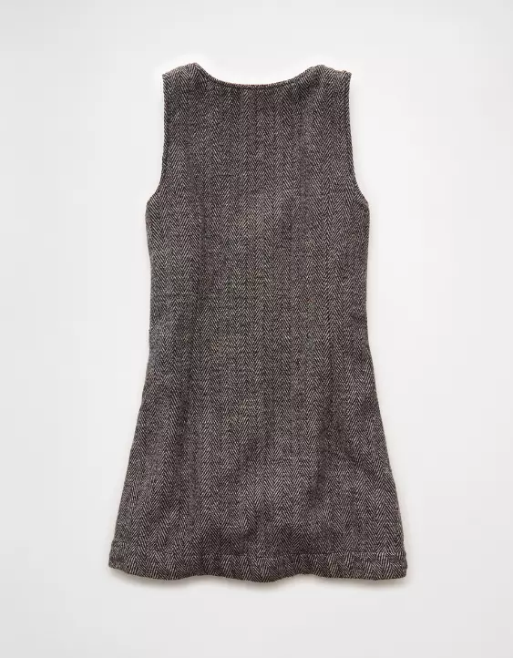 AE Button-Front Pinafore Mini Dress - Image 4