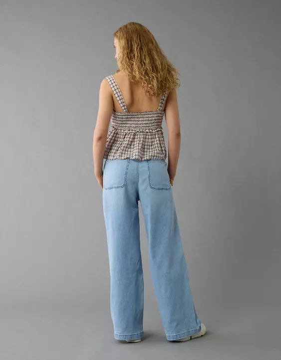 AE Stretch Low-Rise Ultra Wide-Leg Pull-On Jean - Image 2