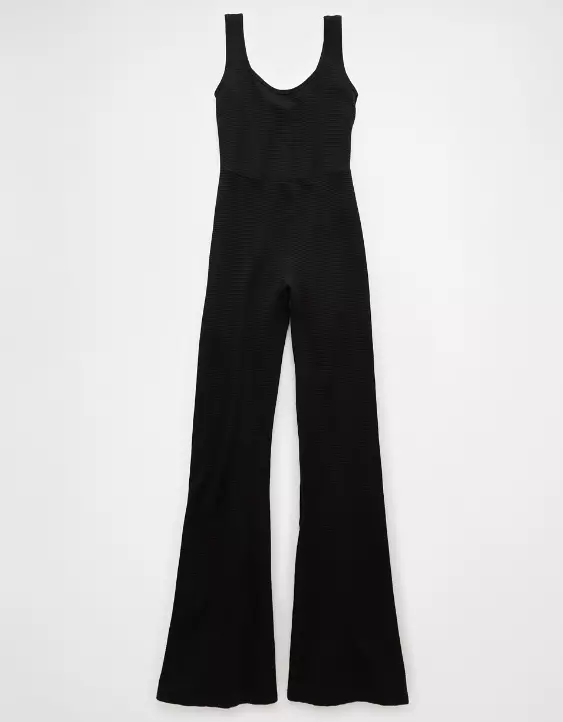 AE Scoop Neck Flare Leg Jumpsuit - Image 3