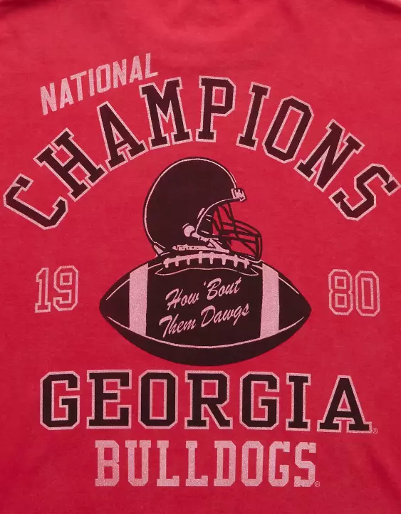 AE Boxy Georgia Bulldogs Graphic T-Shirt - Image 6
