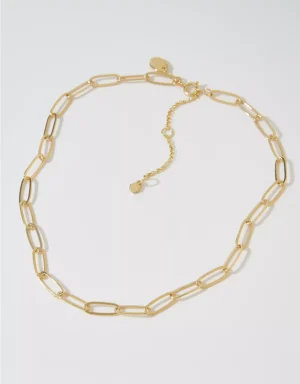 Aerie Chunky Paperclip Necklace