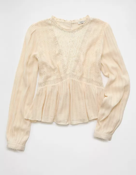 AE High Neck Lace Blouse - Image 3