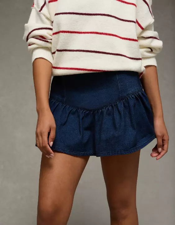 AE High-Waisted Pleated Mini Skirt - Image 6