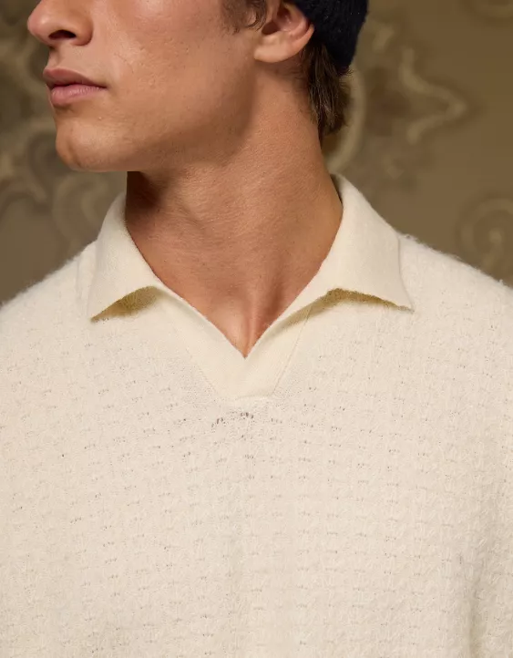 AE x Tru Kolors Long Sleeve Sweater Polo - Image 6