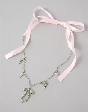 AE Silver Tie-Back Necklace