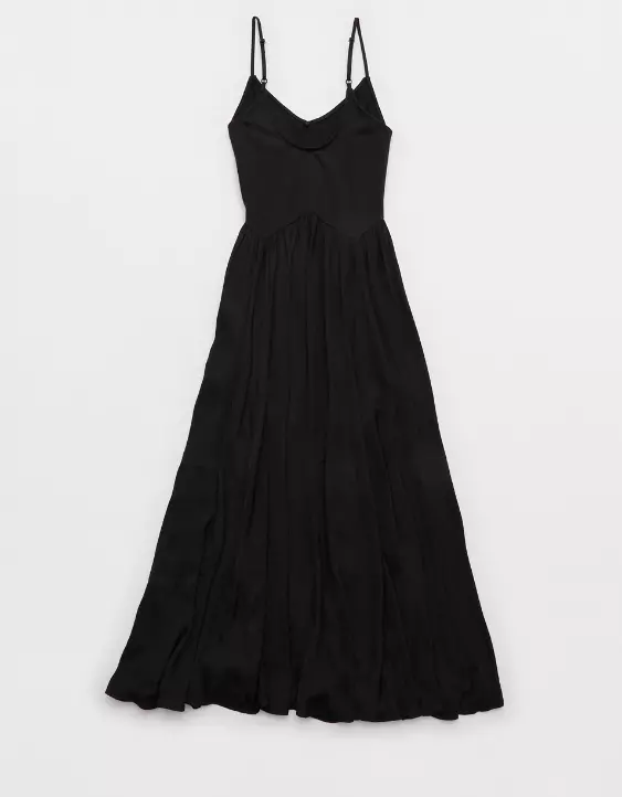 Aerie Satin At The Barre Dress - Image 4