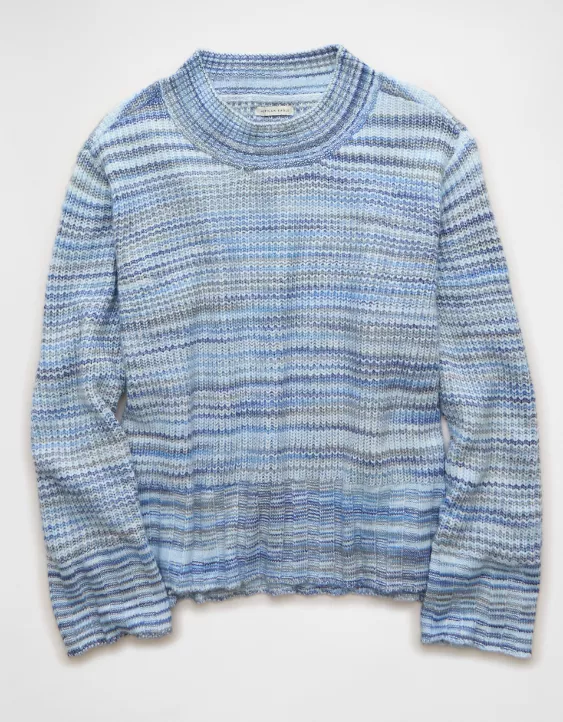 AE Oversized Faux Mohair Wide Cuff Sweater - Image 3