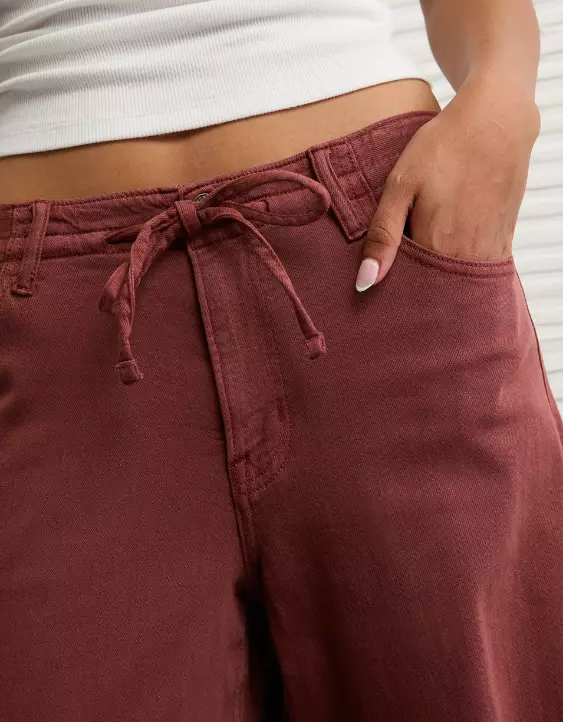 AE Dreamy Drape Stretch Low-Rise Ultra Wide-Leg Pant - Image 6