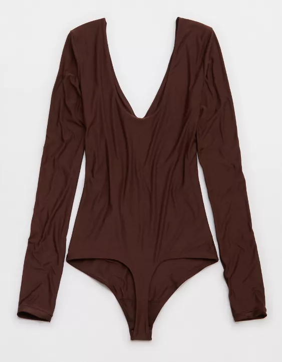 SMOOTHEZ Long Sleeve Plunge Bodysuit - Image 5