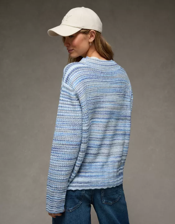 AE Oversized Faux Mohair Wide Cuff Sweater - Image 2