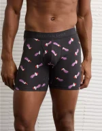 AEO Men's Eggplant Santa 6" Classic Boxer Brief