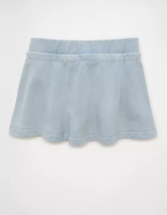 AE High-Waisted Fleece Mini Skort - Image 4