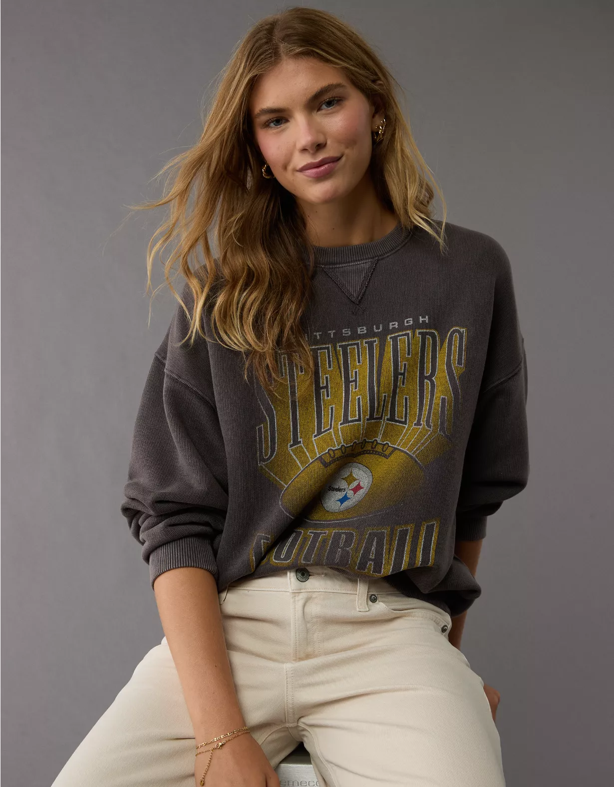 NFL Pittsburgh Steelers Crew Neck Sweatshirt