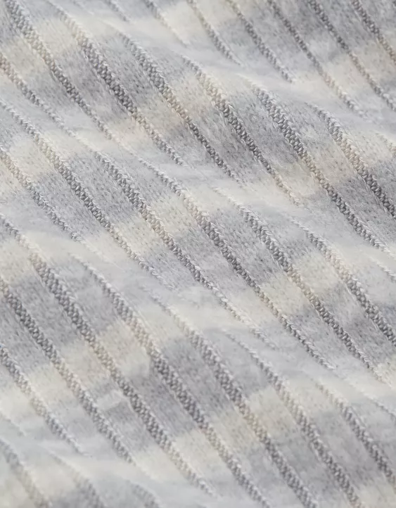 AE Long-Sleeve Waffle Plush Crew Neck Tee - Image 7