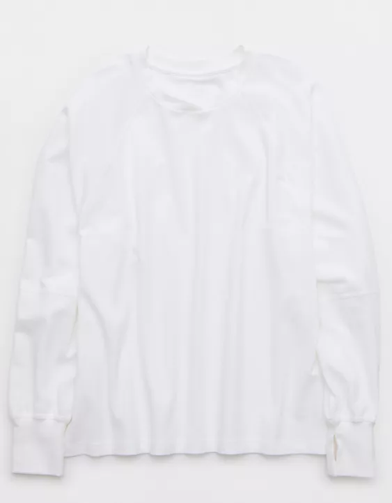 OFFLINE By Aerie Pique Long Sleeve T-Shirt - Image 3