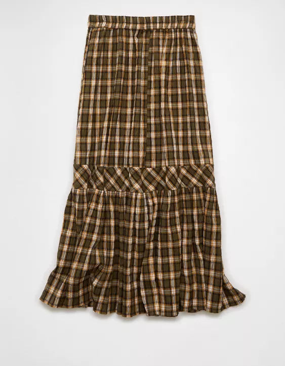 AE Plaid Maxi Skirt - Image 4