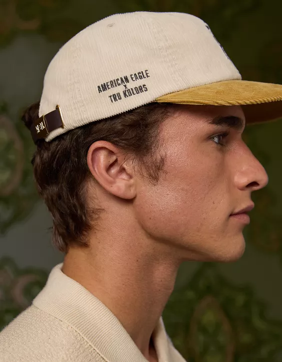 AE x Tru Kolors Corduroy Baseball Hat - Image 3