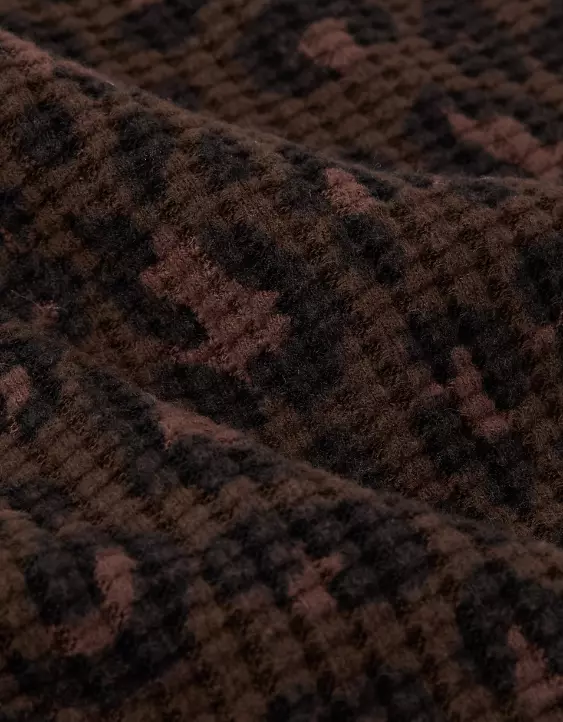 AE Big Hug Off-The-Shoulder Waffle Sweatshirt - Image 6