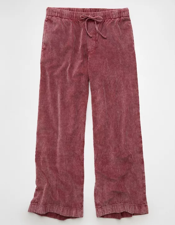 AE Stretch Corduroy Low-Rise Baggy Wide-Leg Pant - Image 3