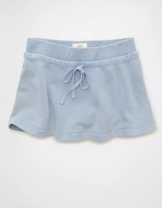 AE High-Waisted Fleece Mini Skort - Image 3