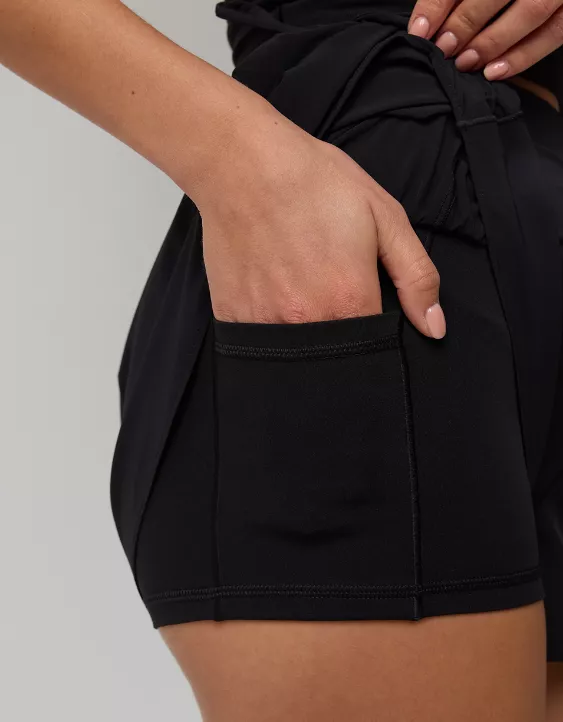 OFFLINE By Aerie Real Me Ruched Pocket Flowy Short - Image 6