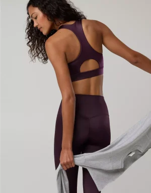 OFFLINE By Aerie Goals Gloss High Neck Sports Bra