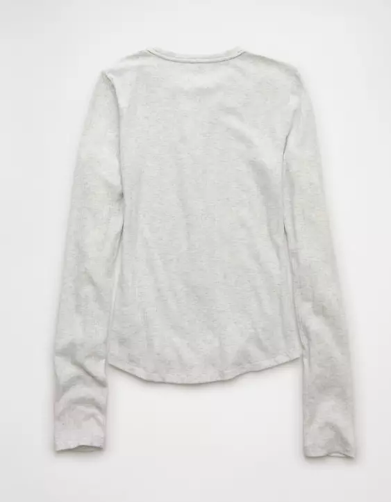 AE Long Sleeve Henley T-Shirt - Image 4