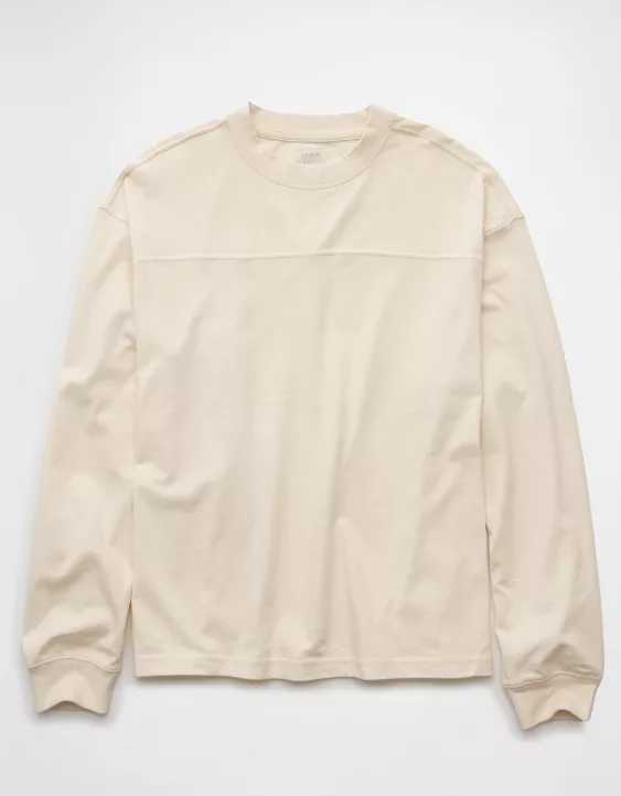 AE Long-Sleeve Boxy Sueded Jersey T-Shirt - Image 3