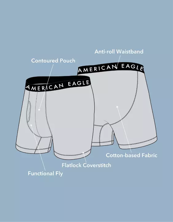 AEO Men's 6" Classic Boxer Brief 5-Pack - Image 3