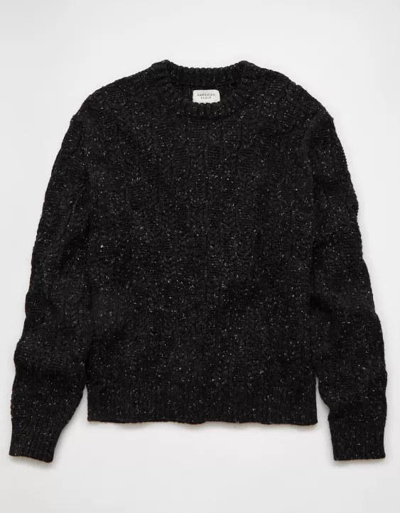 AE Cable Knit Crew Neck Sweater - Image 3