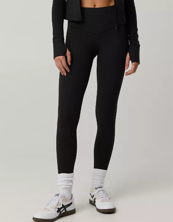 OFFLINE By Aerie Real Me XTRA High Waisted Ribbed Legging - Image 2