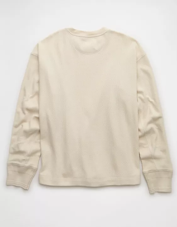 AE Boxy Washed Thermal Shirt - Image 4