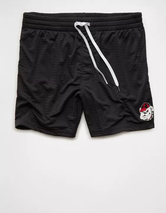 AE Georgia Bulldogs 6" Mesh Lounge Short - Image 3
