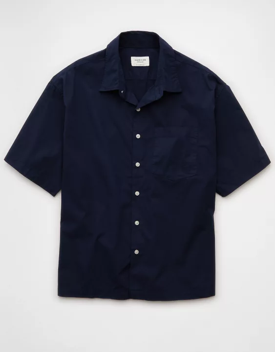 AE Poolside Poplin Button-Up Shirt - Image 3