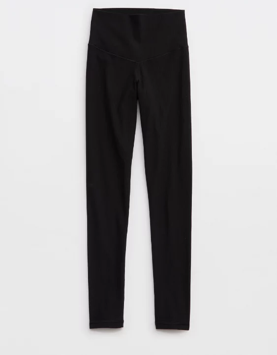 OFFLINE By Aerie Real Me XTRA High Waisted Ribbed Legging - Image 5