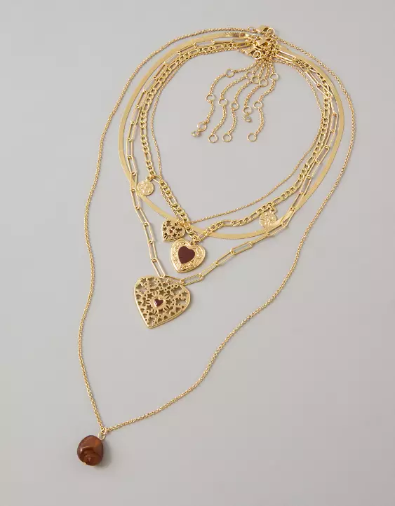 AE Heirloom Heart Necklace 5-Pack - Image 2