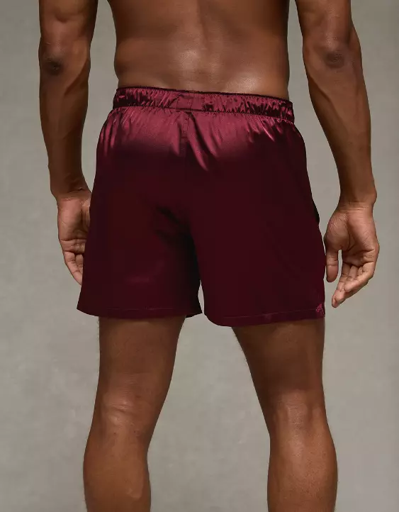 AEO Men's Solid Satin Pocket Boxer Short - Image 2