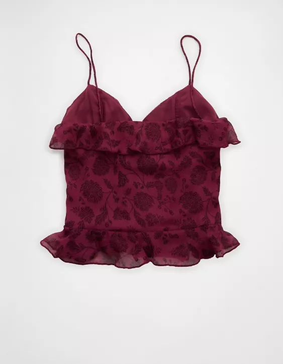 AE Ruffled Chiffon Cami Top - Image 4
