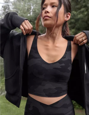 OFFLINE By Aerie Real Me Low Key Longline Sports Bra