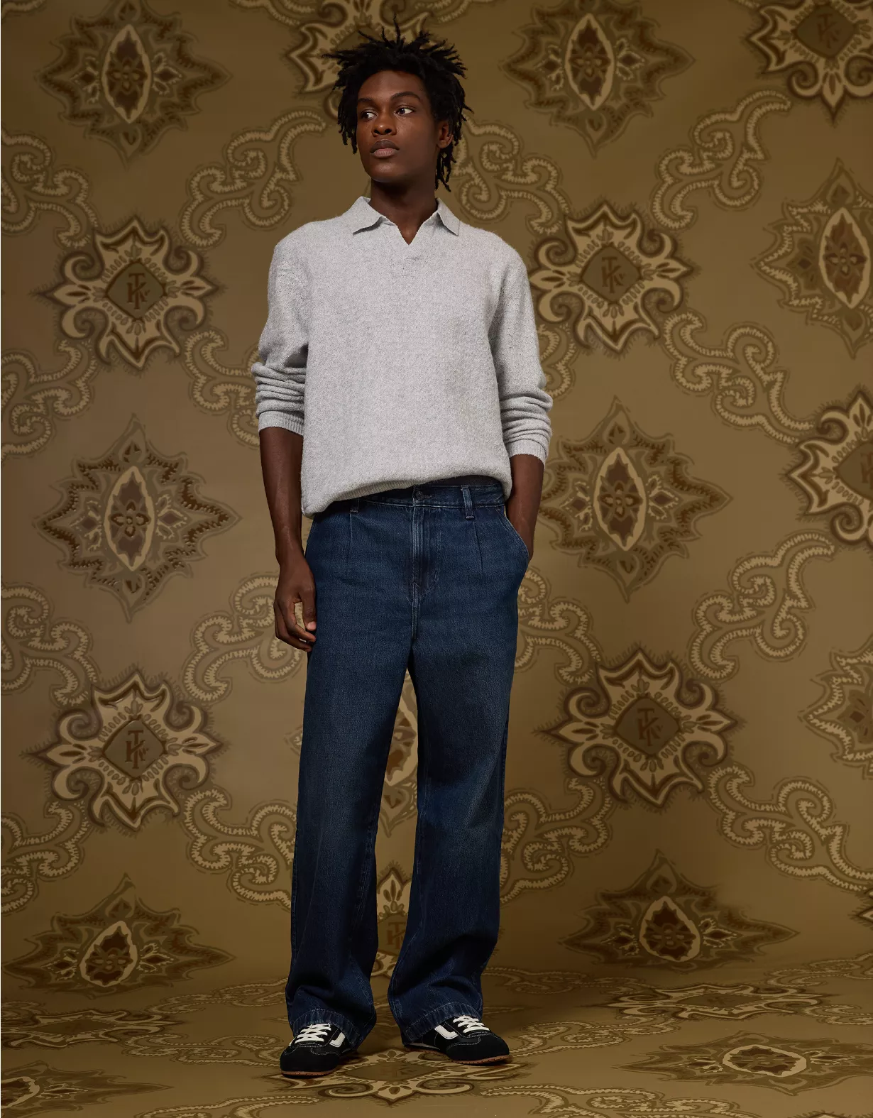 AE x Tru Kolors Pleated Denim Trouser