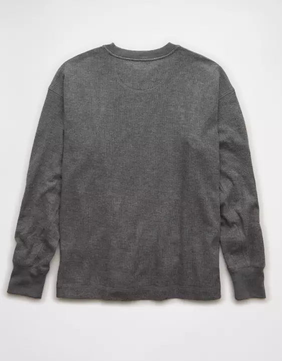 AE Boxy Washed Thermal Shirt - Image 4