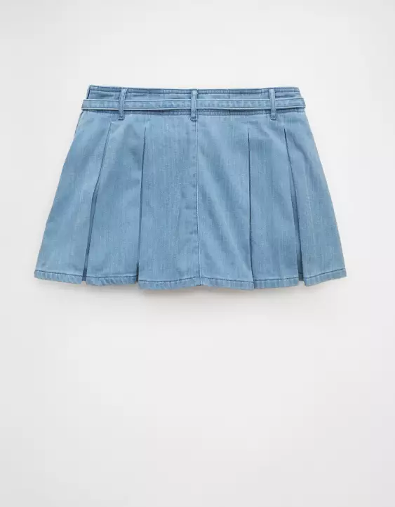 AE High-Waisted Pleated Mini Skirt - Image 4