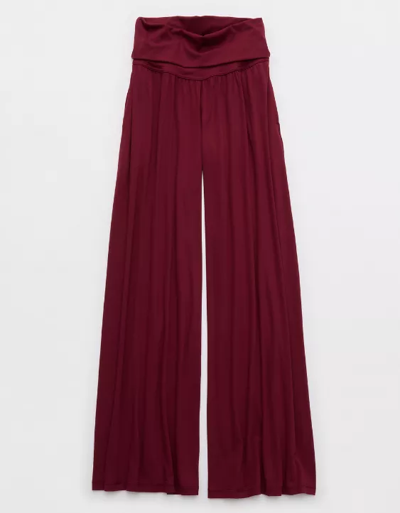 OFFLINE By Aerie Real Me Foldover Super Wide Leg Pant - Image 4