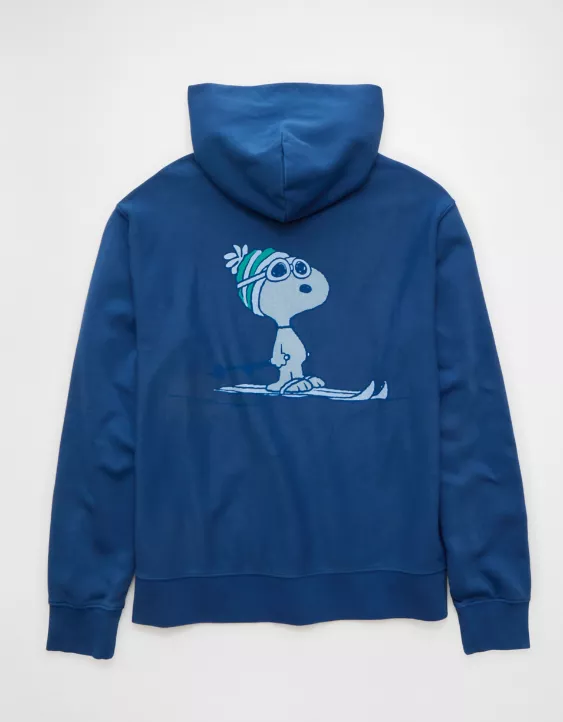 AE Snoopy Graphic Fleece Hoodie - Image 4