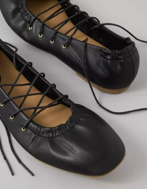 AE Lace-Up Ballet Flat - Image 5