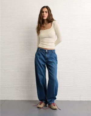 AE Long Sleeve Square Neck T-Shirt