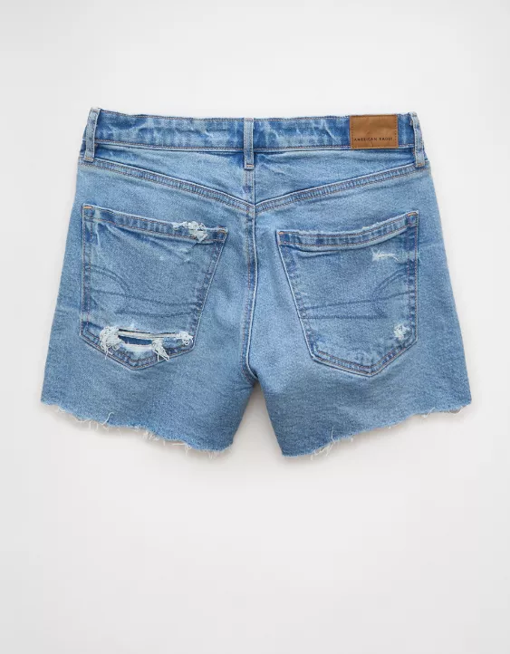 AE Strigid Super High-Waisted Relaxed Denim Short - Image 4