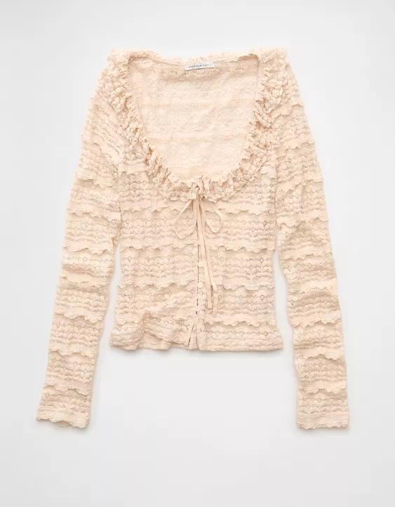 AE Ruffle Neck T-Shirt - Image 3